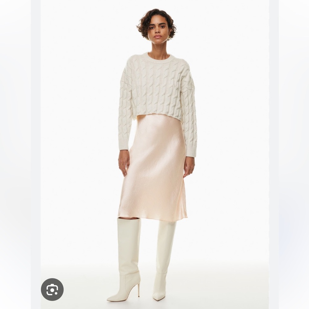 Babaton Slip Skirt XXS - Champagne